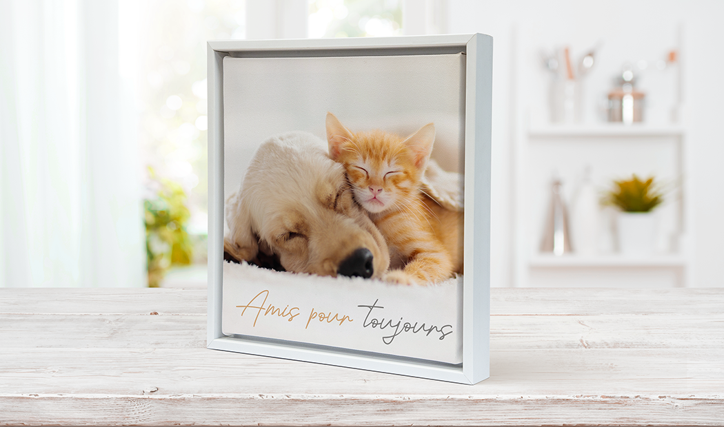 Canvas print of a couple enjoying their holiday