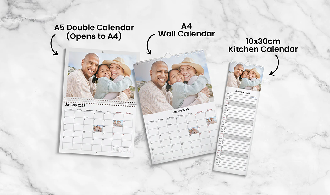 Personalised Double Calendar